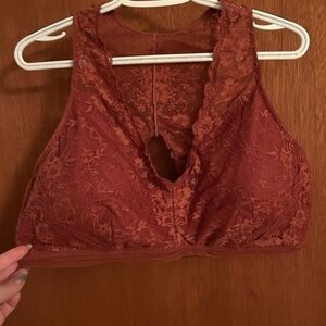 Maurices Brown Chemise with Lace Detail